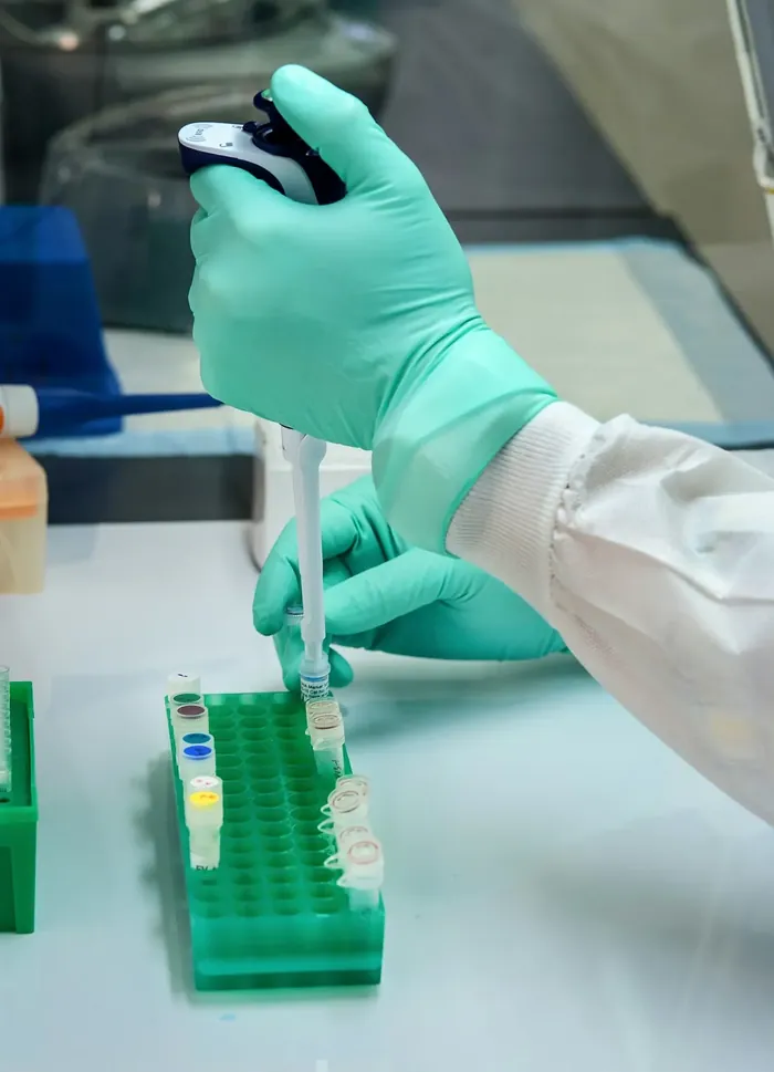 RT-qPCR tubes in the laboratory